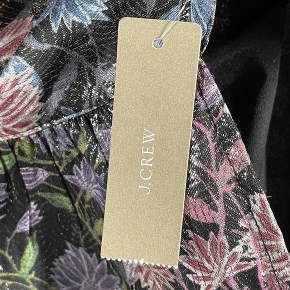 NEW J Crew Collection Shirt Womens Small pink purple black silk floral blouse - Picture 5 of 10